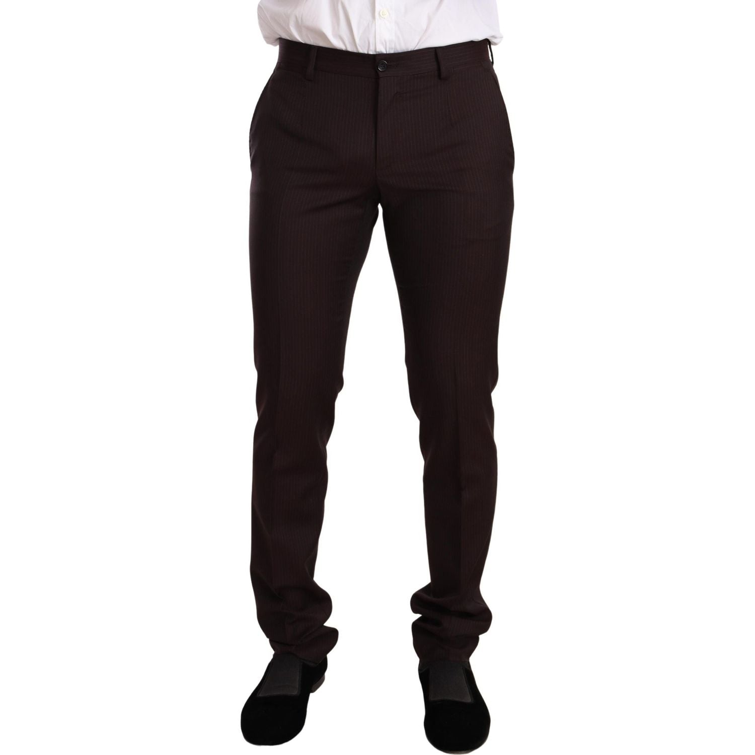 بدلة مارتيني مخططة باللون البوردو من دولتشي آند غابانا