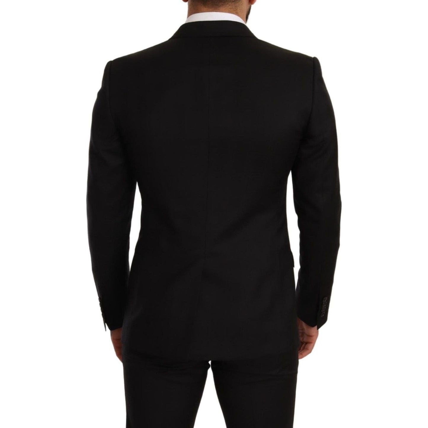 Dolce & Gabbana Black Check MARTINI SLIM FIT 2 Piece Suit Suit
