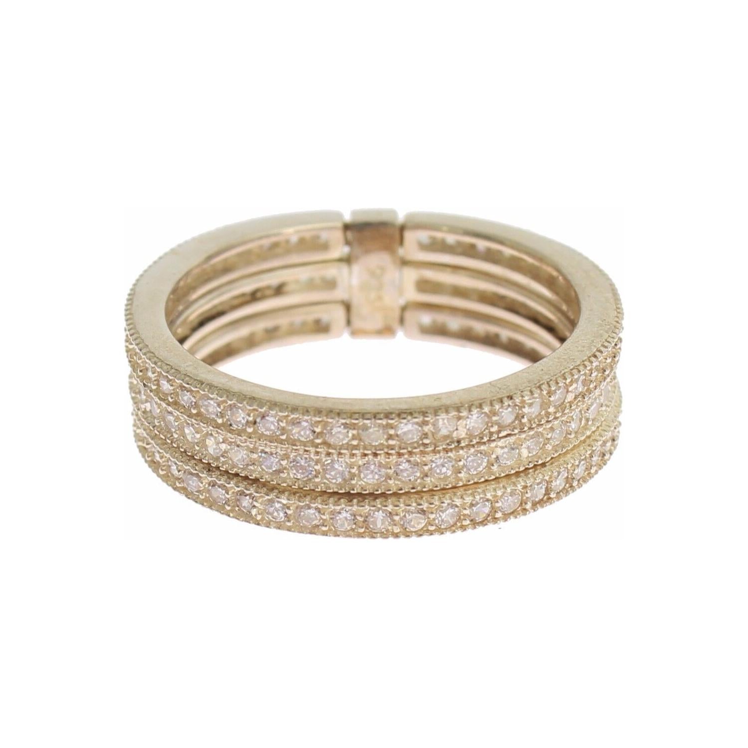 خاتم نيالايا دازلينج من الفضة الاسترلينية مرصع بالكريستال