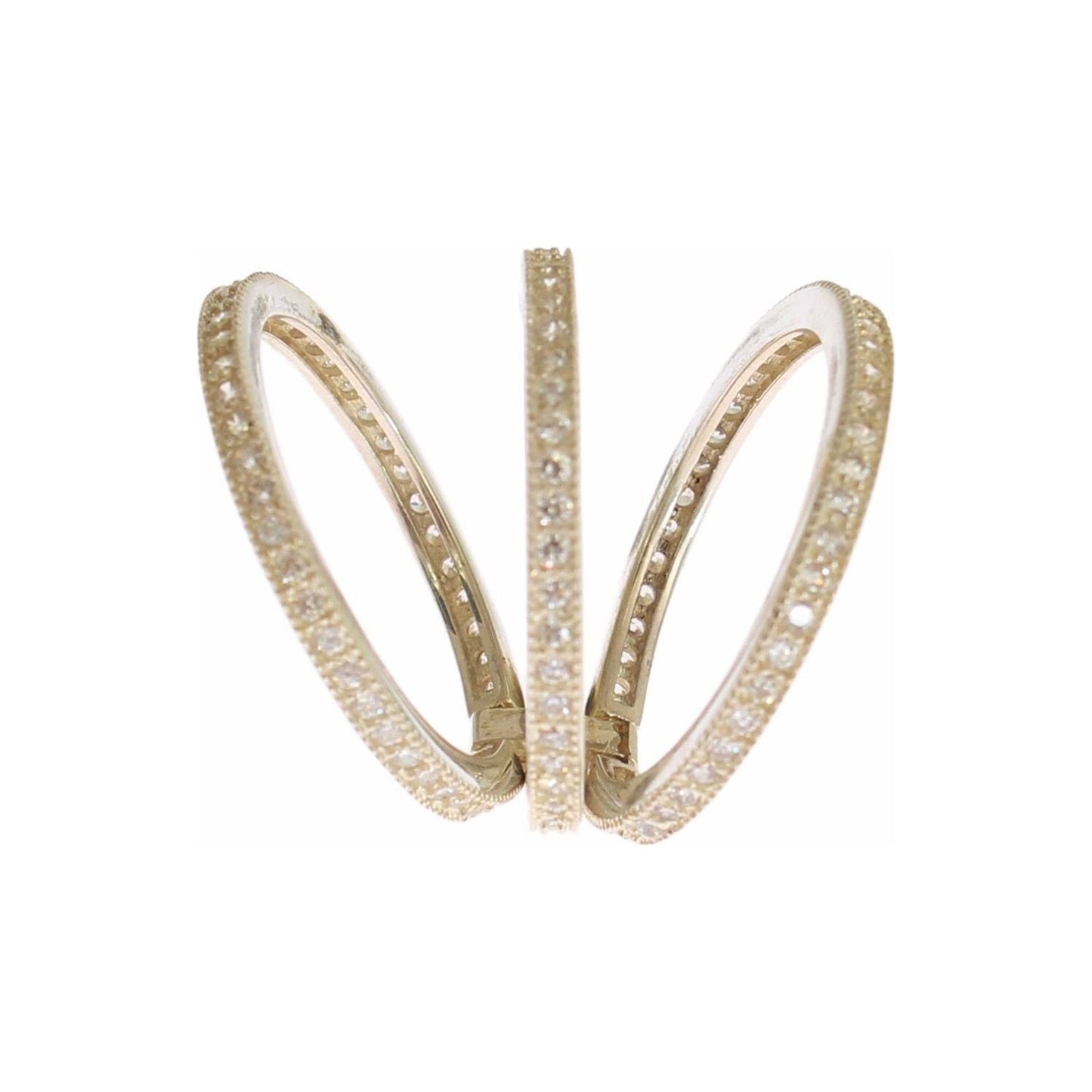 Nialaya Silver Womens Clear CZ 925 Sterling Ring Ring