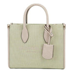 Michael Kors Mirella Small Powder Blush Canvas Shopper Crossbody Handbag Purse 94274