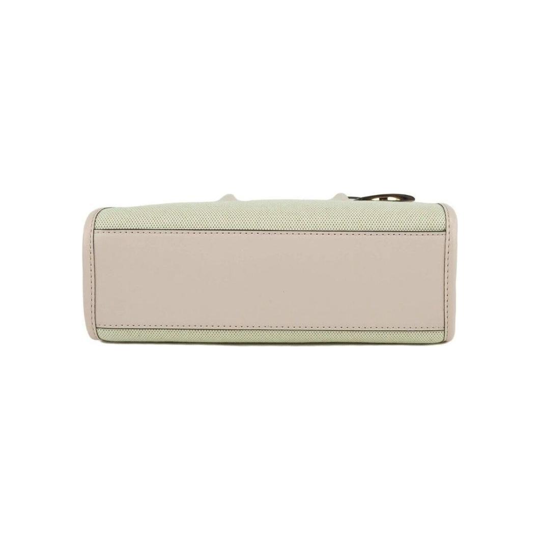Michael Kors Mirella Small Powder Blush Canvas Shopper Crossbody Handbag Purse 94274