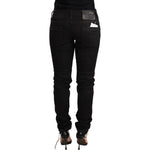 Acht Black Washed Cotton Slim Fit Denim Low Waist Trouser Jeans PAN71810-26
