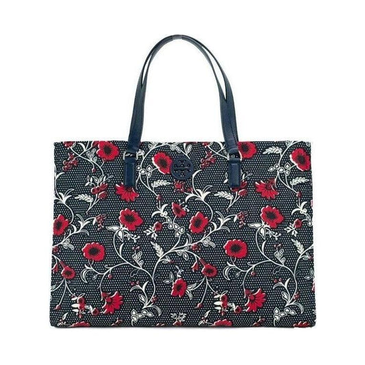 Tory Burch Medium Nylon Retro Batik Print Shoulder Tote Handbag 36731