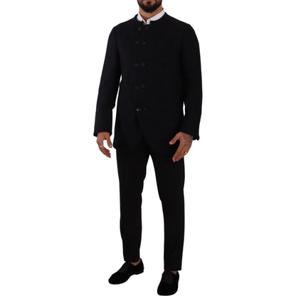 Dolce & Gabbana Gray Alpaca Button Down Men Coat Jacket