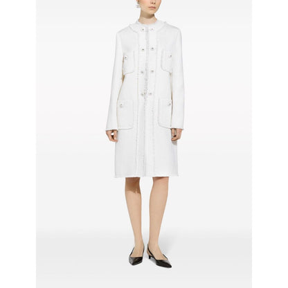 Dolce & Gabbana Single-breasted raschel tweed coat Jackets