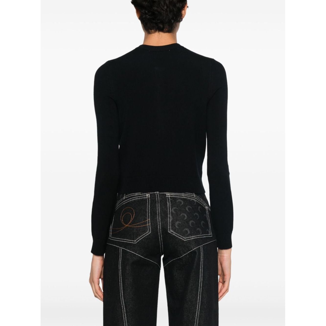 Marine Serre crew neck sweater