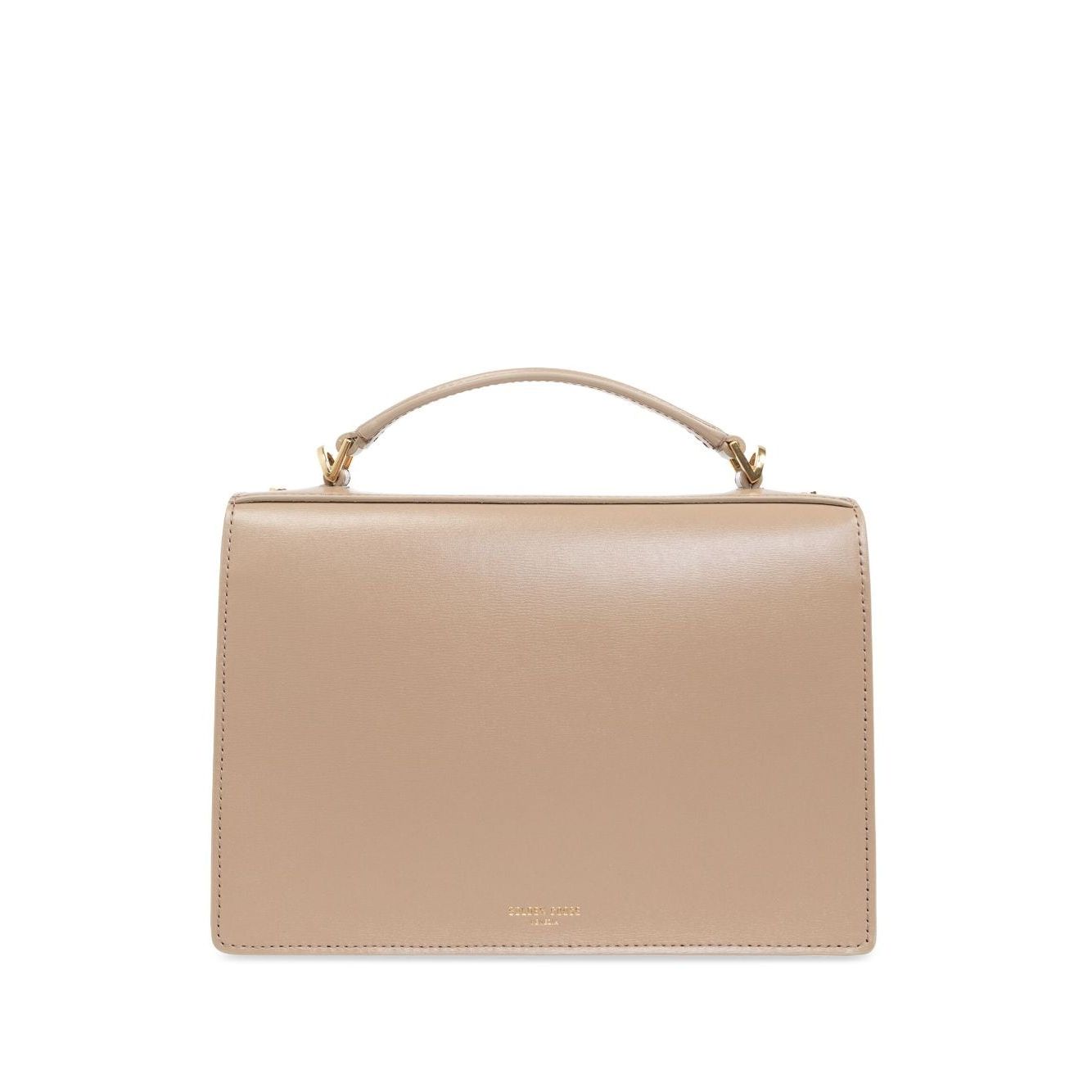 Front view with bag zipped and handles upright.