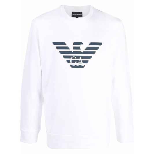 Emporio Armani Modal-blend sweatshirt with logo print