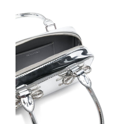 Self-Portrait mini leather tote bag