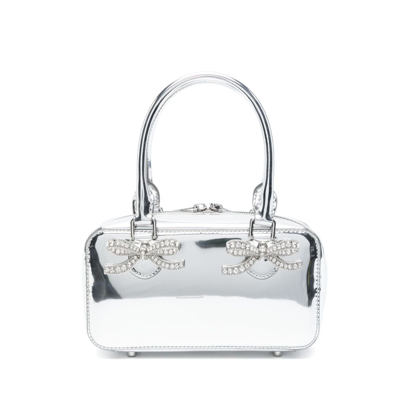 Self-Portrait mini leather tote bag