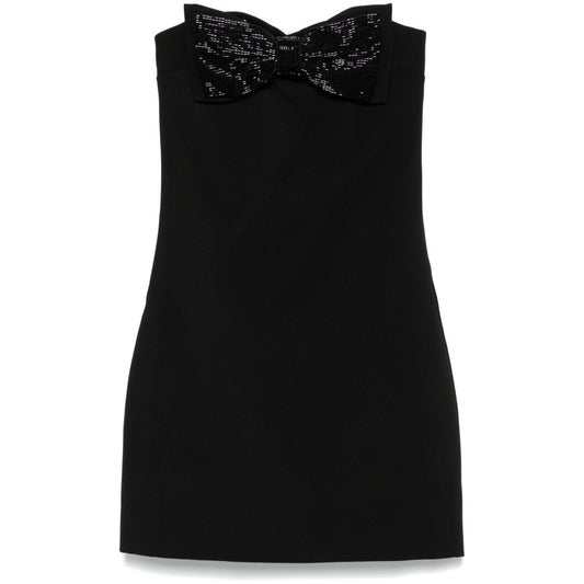 Self-Portrait crepe bandeau mini dress