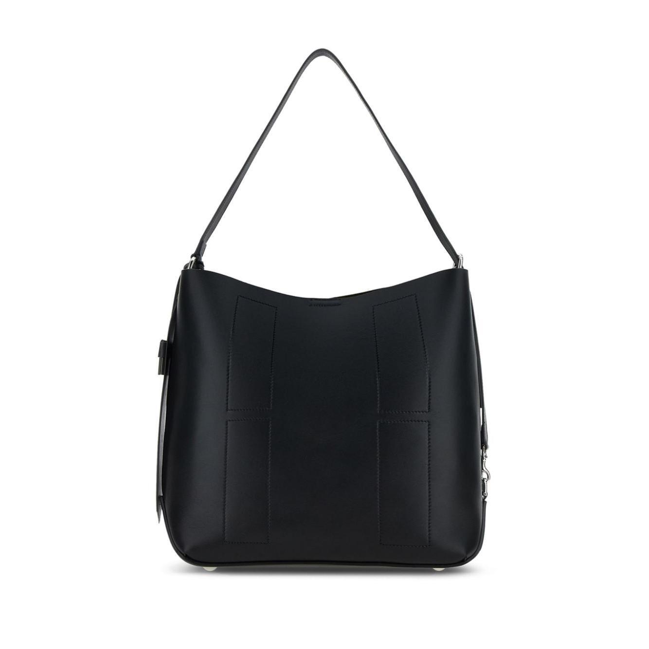 Front view with bag zipped and handles upright.
