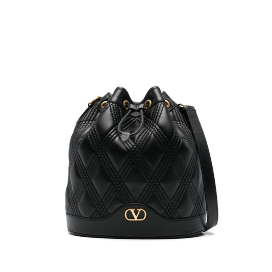 Valentino Garavani Quiltie 67 leather bucket bag WB0R01MIC0NO-P25
