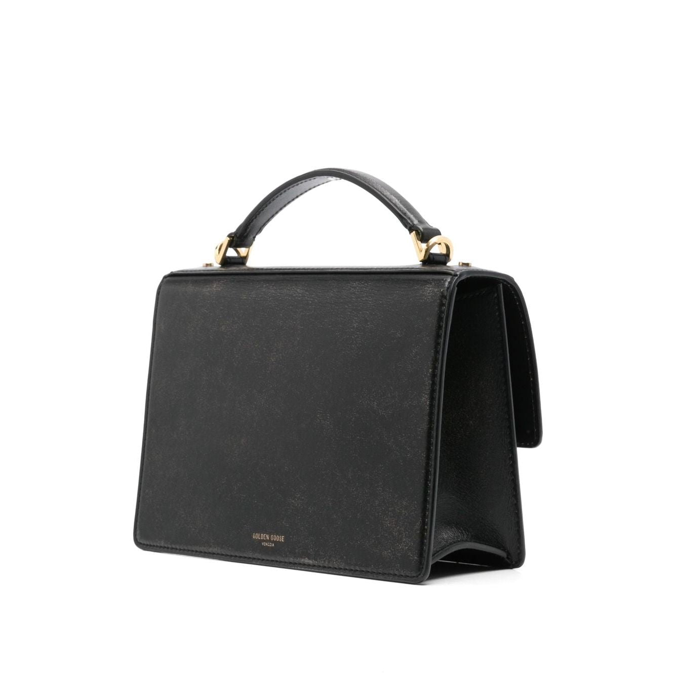Front view with bag zipped and handles upright.