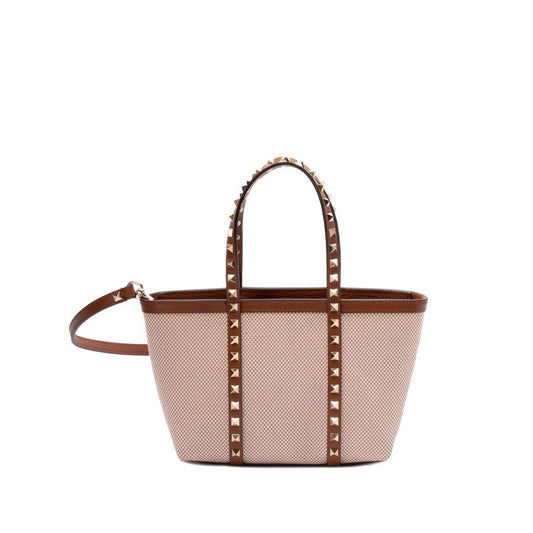 Valentino Garavani Rockstud canvas mini tote bag WB0R05QCERDV-P25