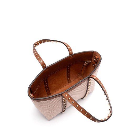 Valentino Garavani Rockstud canvas mini tote bag WB0R05QCERDV-P25