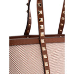 Valentino Garavani Rockstud canvas mini tote bag WB0R05QCERDV-P25