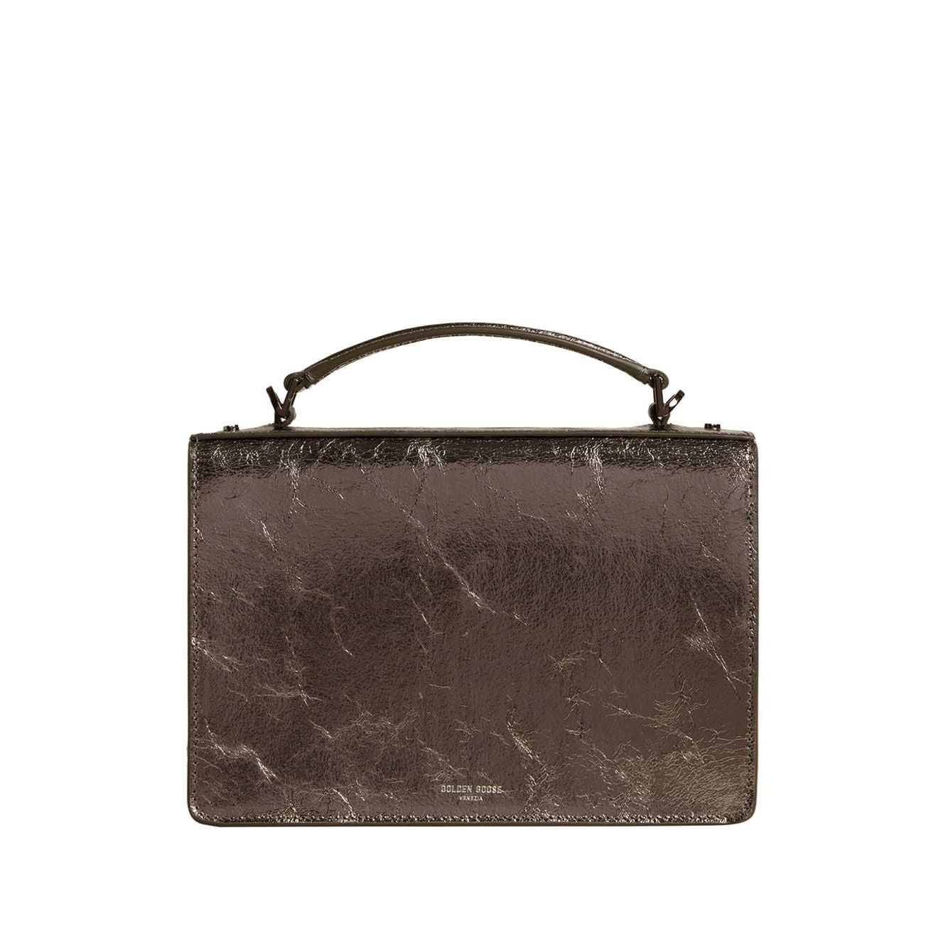 Front view with bag zipped and handles upright.