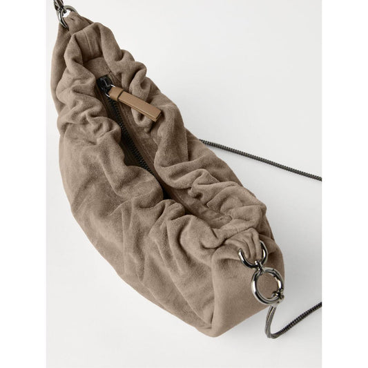 Brunello Cucinelli Suede Brioche Hobo bag