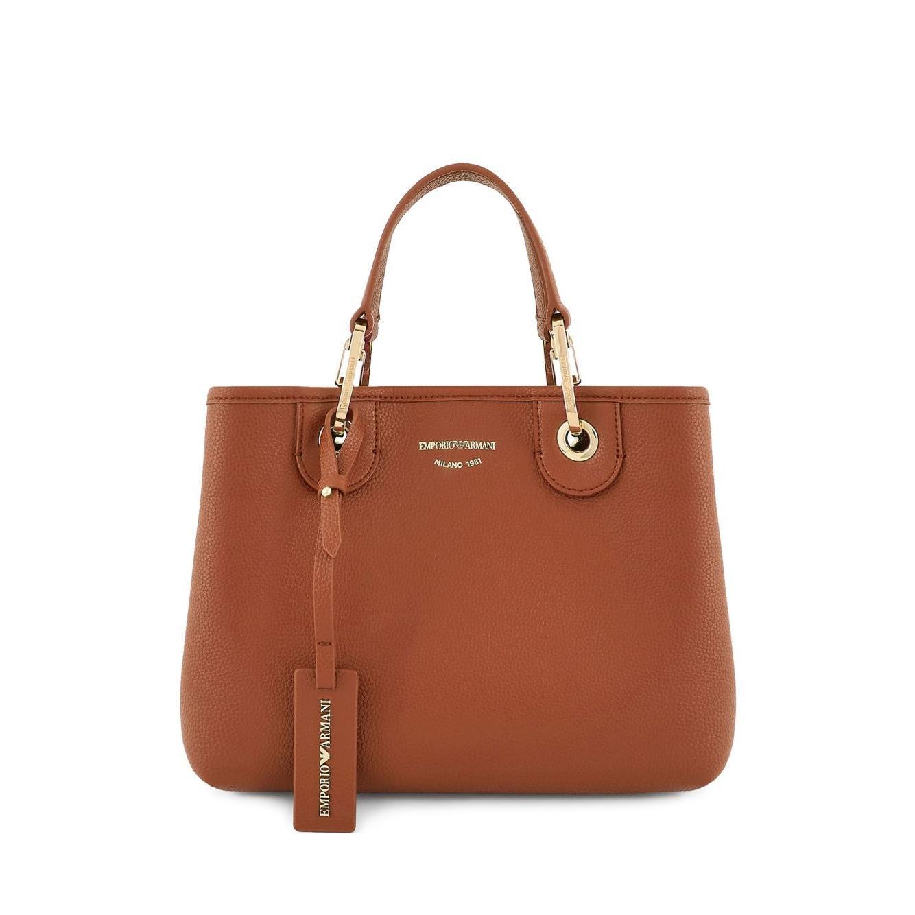 Front view with bag zipped and handles upright.