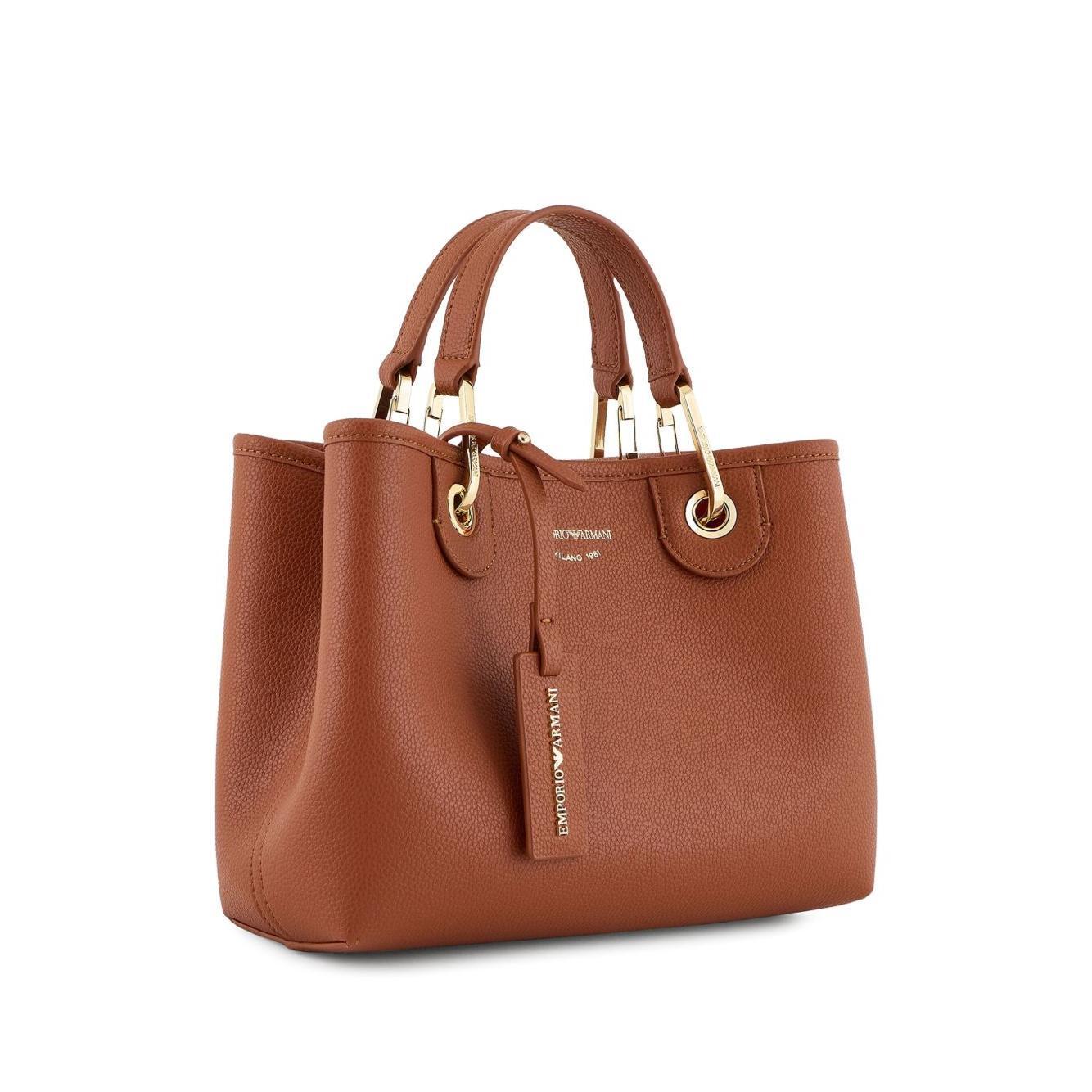 Front view with bag zipped and handles upright.