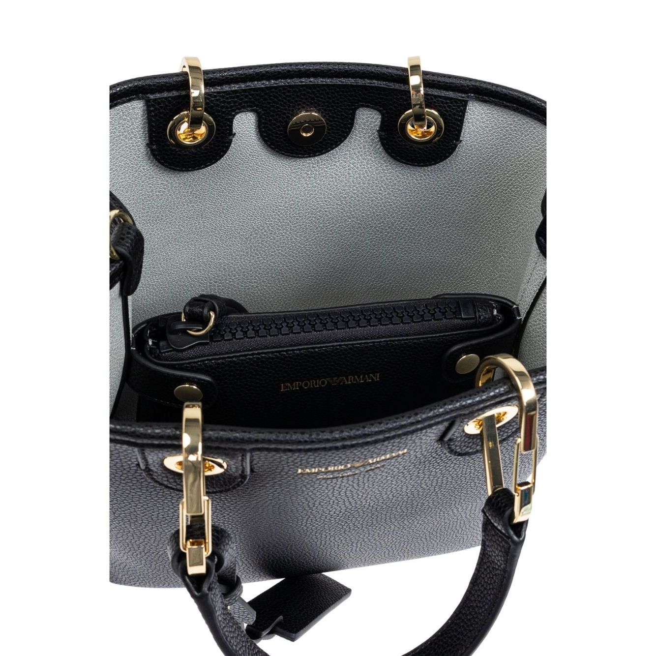 Emporio Armani Deer-print MyEA vertical shopper bag