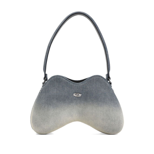 Diesel double-d denim shoulder bag