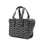 Emporio Armani Small tote bag in all-over monogram jacquard canvas EW000371AF12993FB237-P25