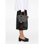 Emporio Armani Small tote bag in all-over monogram jacquard canvas EW000371AF12993FB237-P25