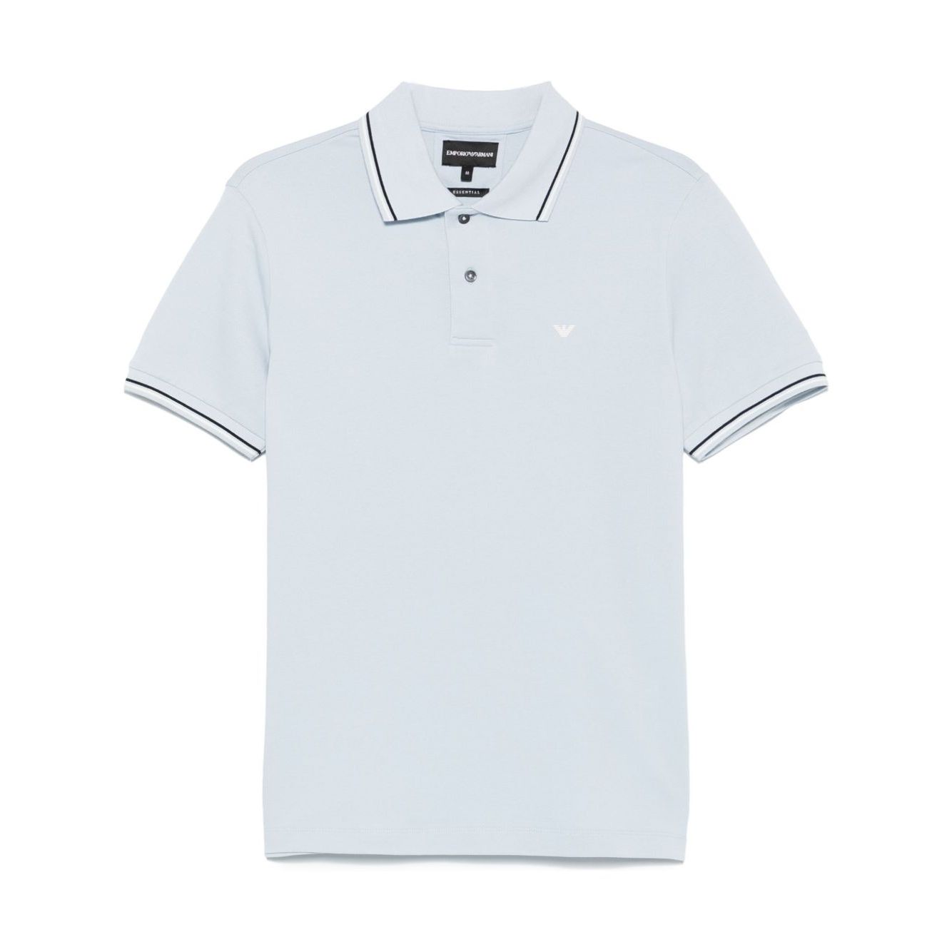 Emporio Armani logo print cotton polo