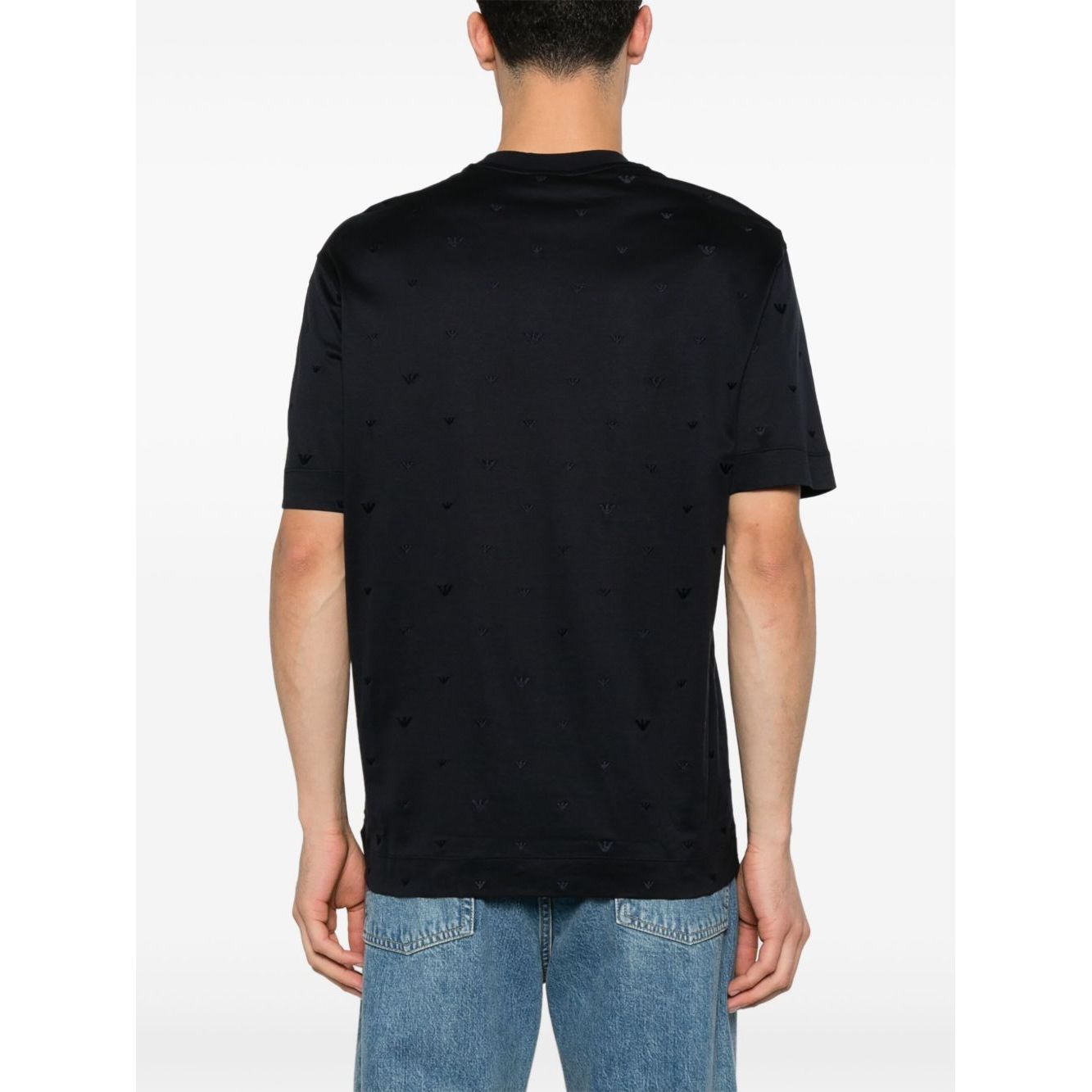Emporio Armani Allover Logo T Shirt Topwear