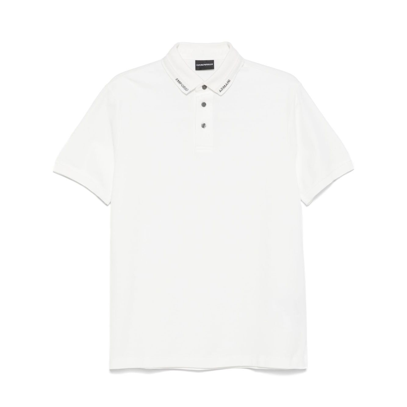 Emporio Armani Jersey polo with logo collar
