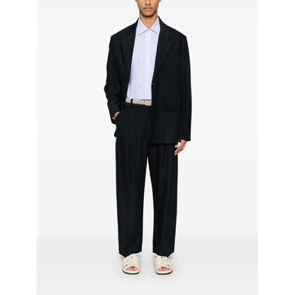 Emporio Armani logo-embroidered long-sleeve shirt Shirts