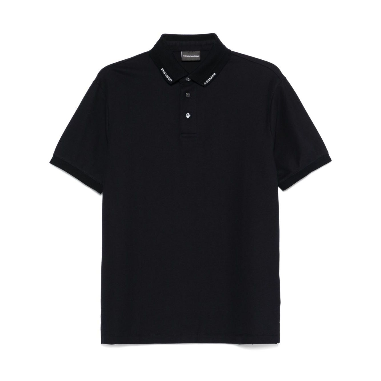 Emporio Armani Jersey polo with logo collar