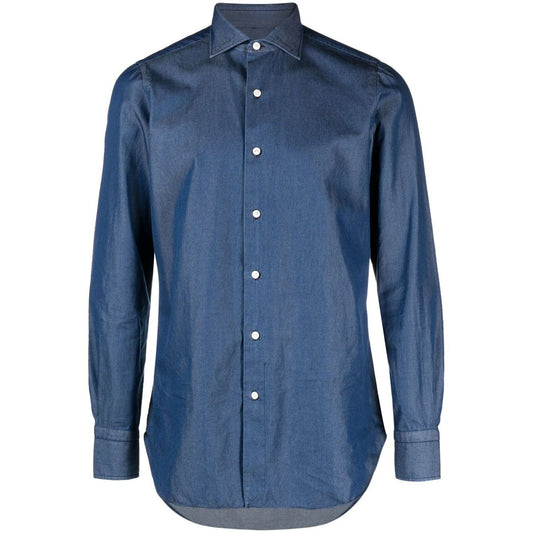 FINAMORE 1925 NAPOLI Shirts Blue Shirts