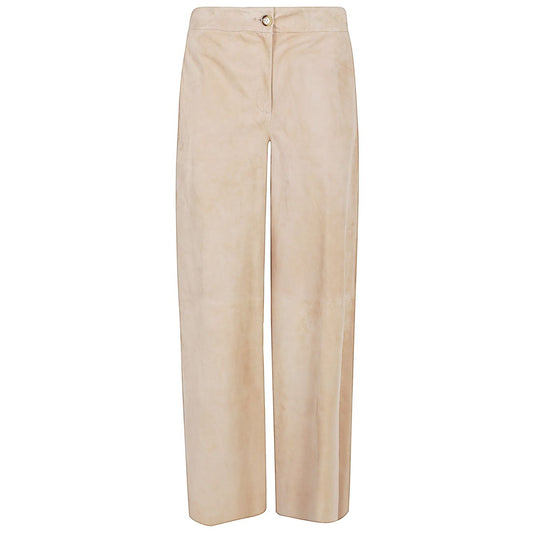 Via Masini 80 Trousers Beige