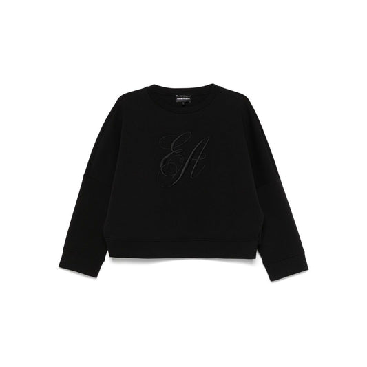 Emporio Armani Double jersey sweatshirt with logo embroidery