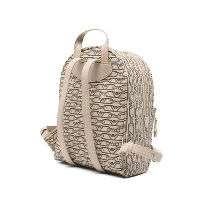 Emporio Armani Mini backpack with monogram print