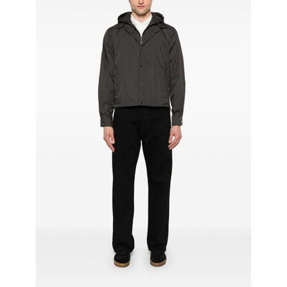 Emporio Armani Blouson with internal nylon bib jacquard all-over lettering Jackets