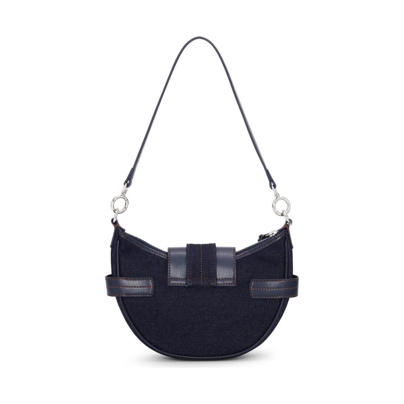 Ganni Buckle small denim cross-body bag