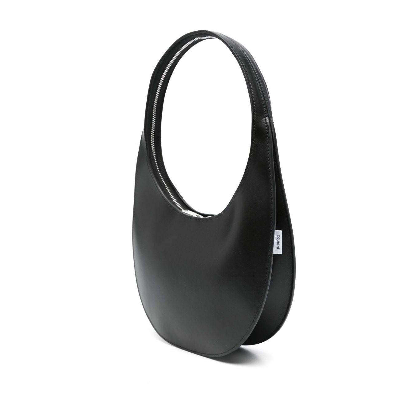 Front view with bag zipped and handles upright.