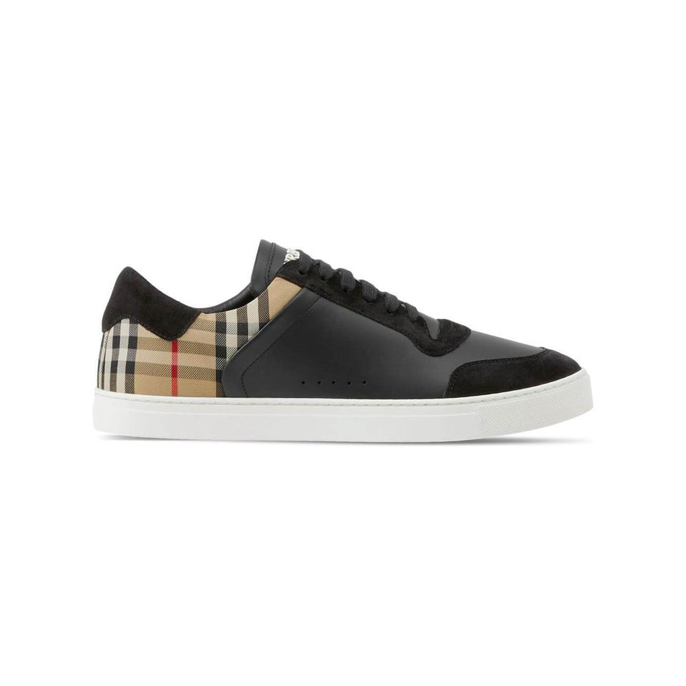 Burberry Leather, suede and check sneakers 8070818A7626-AI25