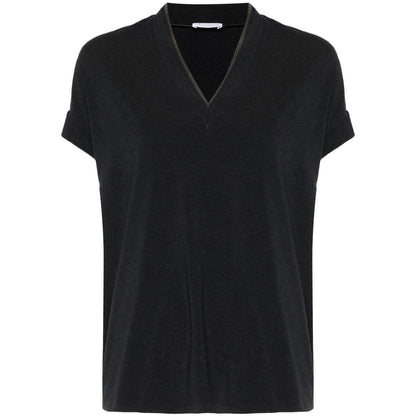 Brunello Cucinelli T-shirts and Polos Grey Topwear