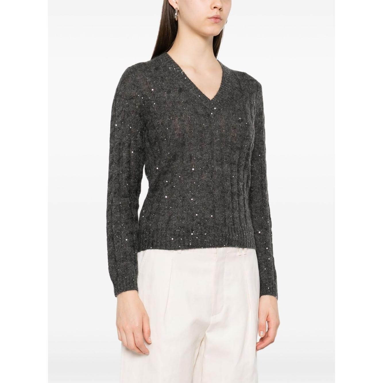 Brunello Cucinelli Sweaters Grey MPG731302PC3595-AI25