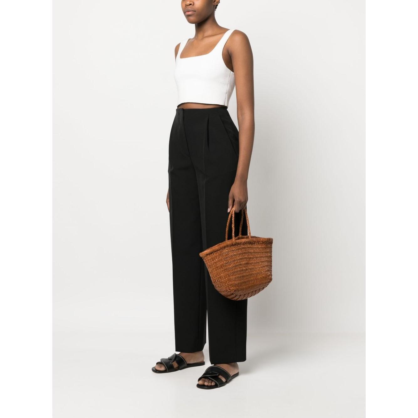 Front view with bag zipped and handles upright.