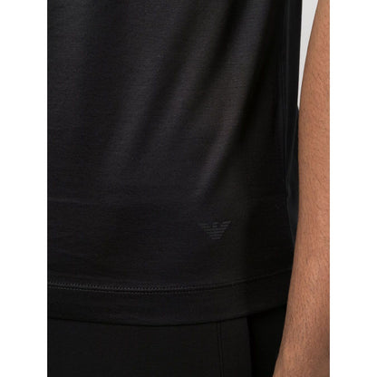 Emporio Armani T-shirts and Polos Black Topwear