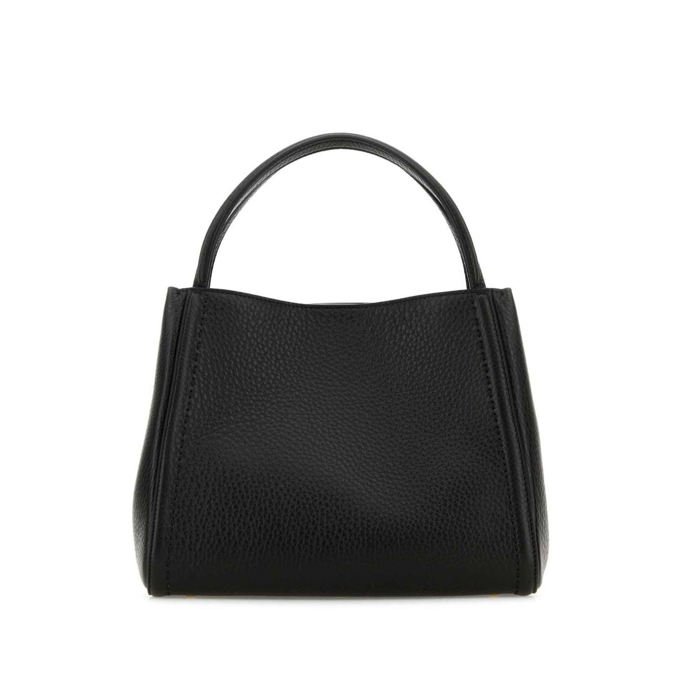 Front view with bag zipped and handles upright.