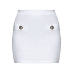 Balmain Tweed Mini Skirt