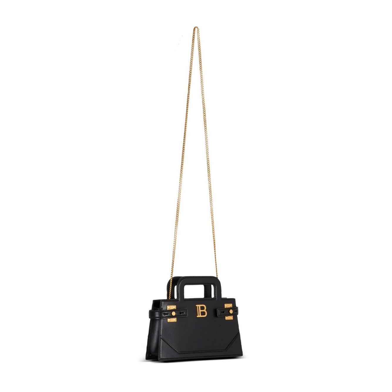 Balmain B-Buzz small leather handbag EN1KJ931LSLX0PA-AI25